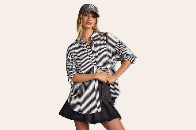 The Bennet Buttondown Shirt by Maeve: Striped Edition