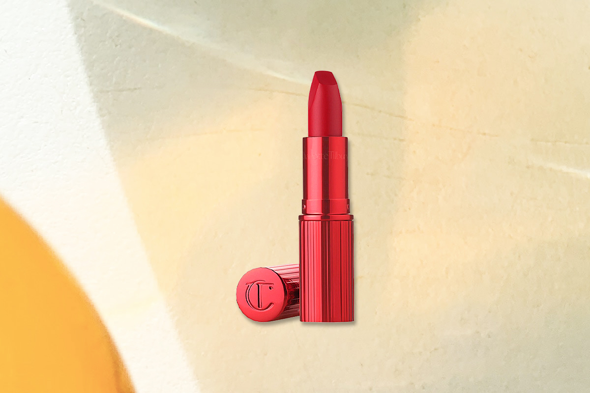 tube of red lipstick