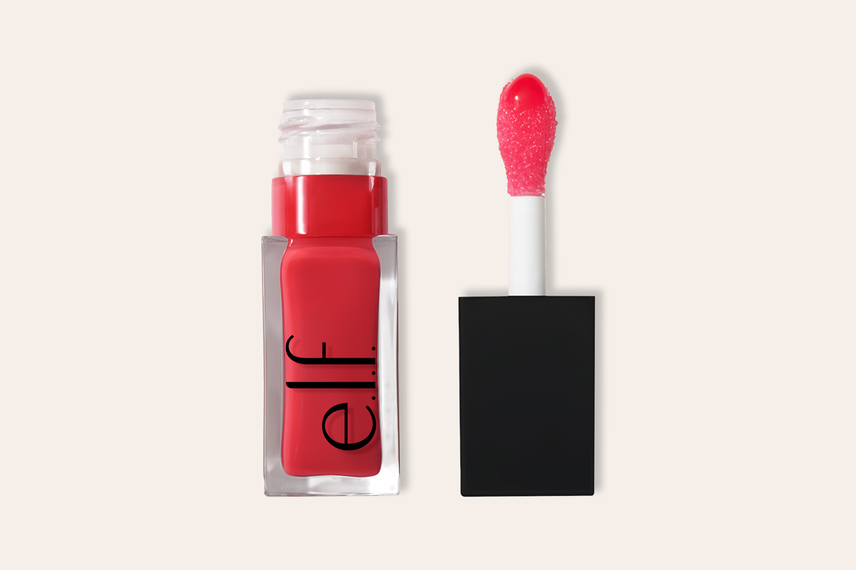 E.l.f. Glow Reviver Lip Oil in a pinky coral shade