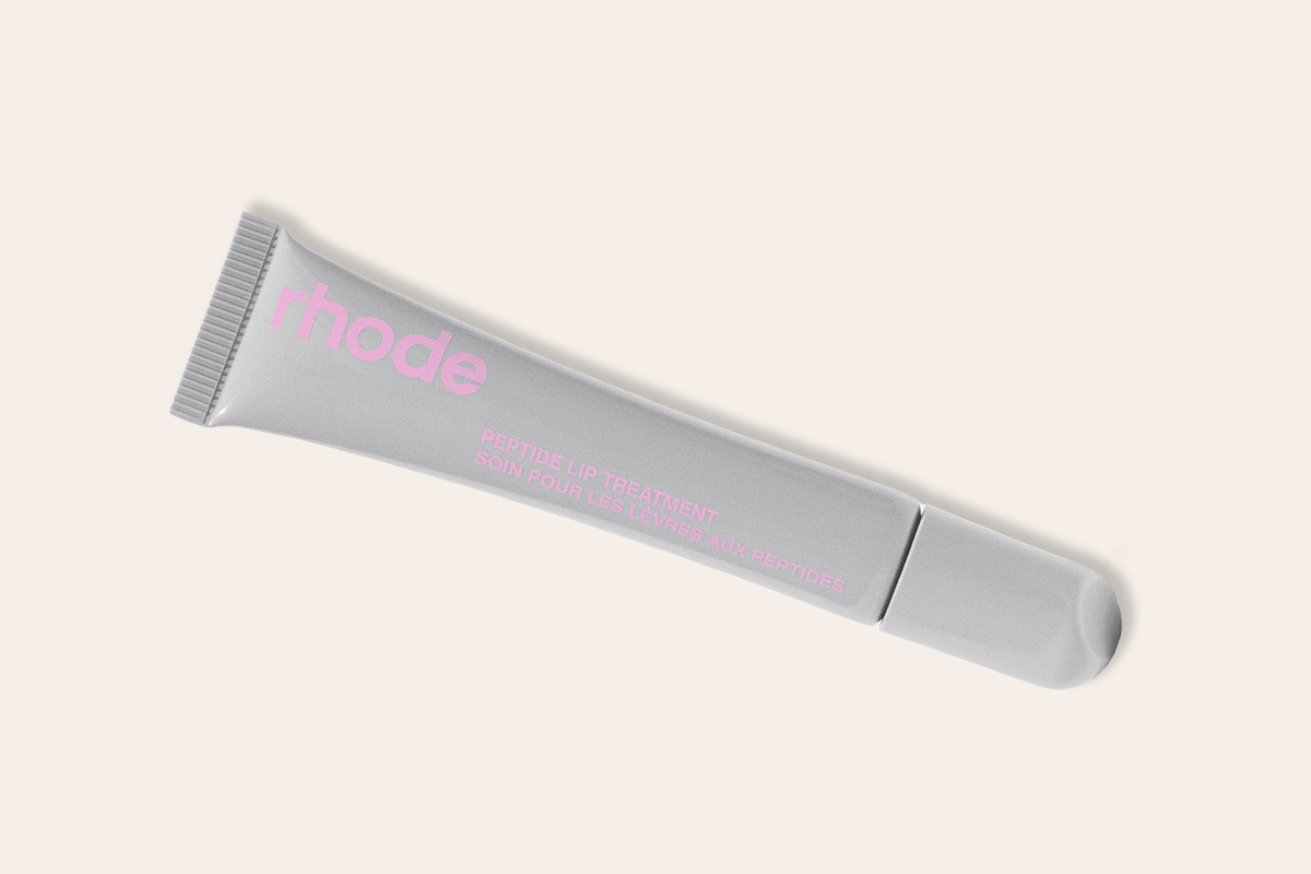 Rhode Peptide Lip Treatment in a silver tube