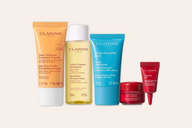 clarins skincare set