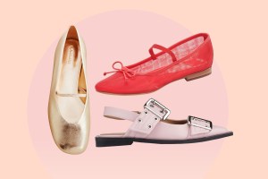 3 pairs of ballet flats