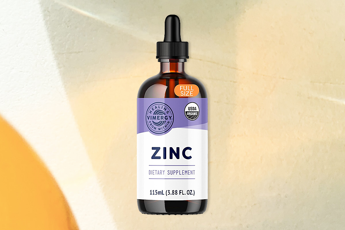 bottle of liquid zinc