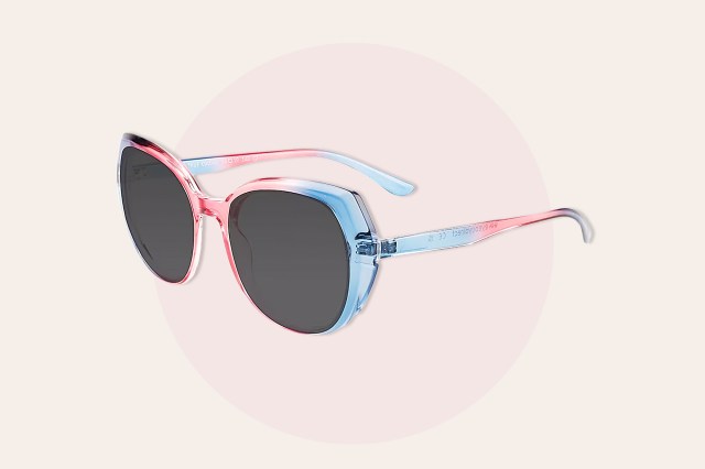 Pink and blue sunglasses