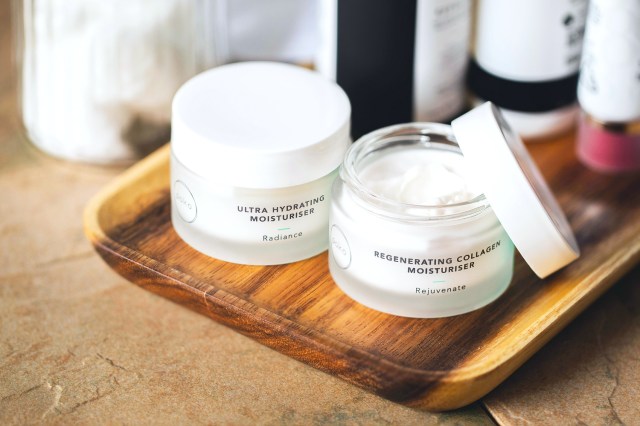 Skin care products, moisturizer jars