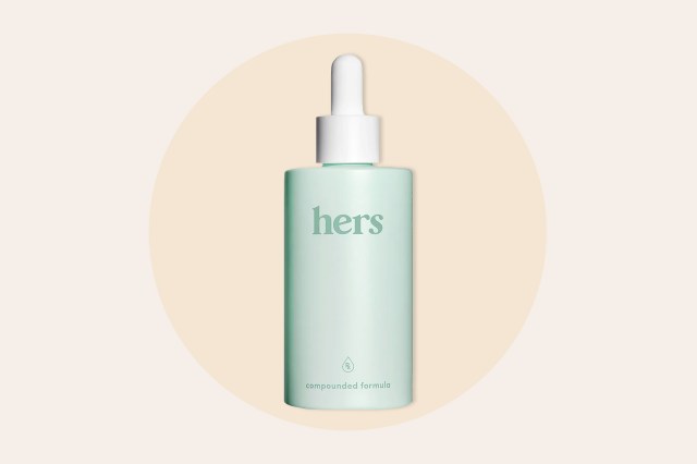 green, hers branded beauty product