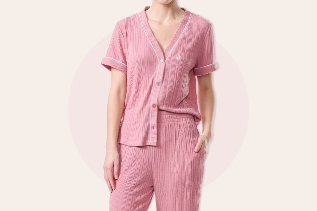 pink PJ set