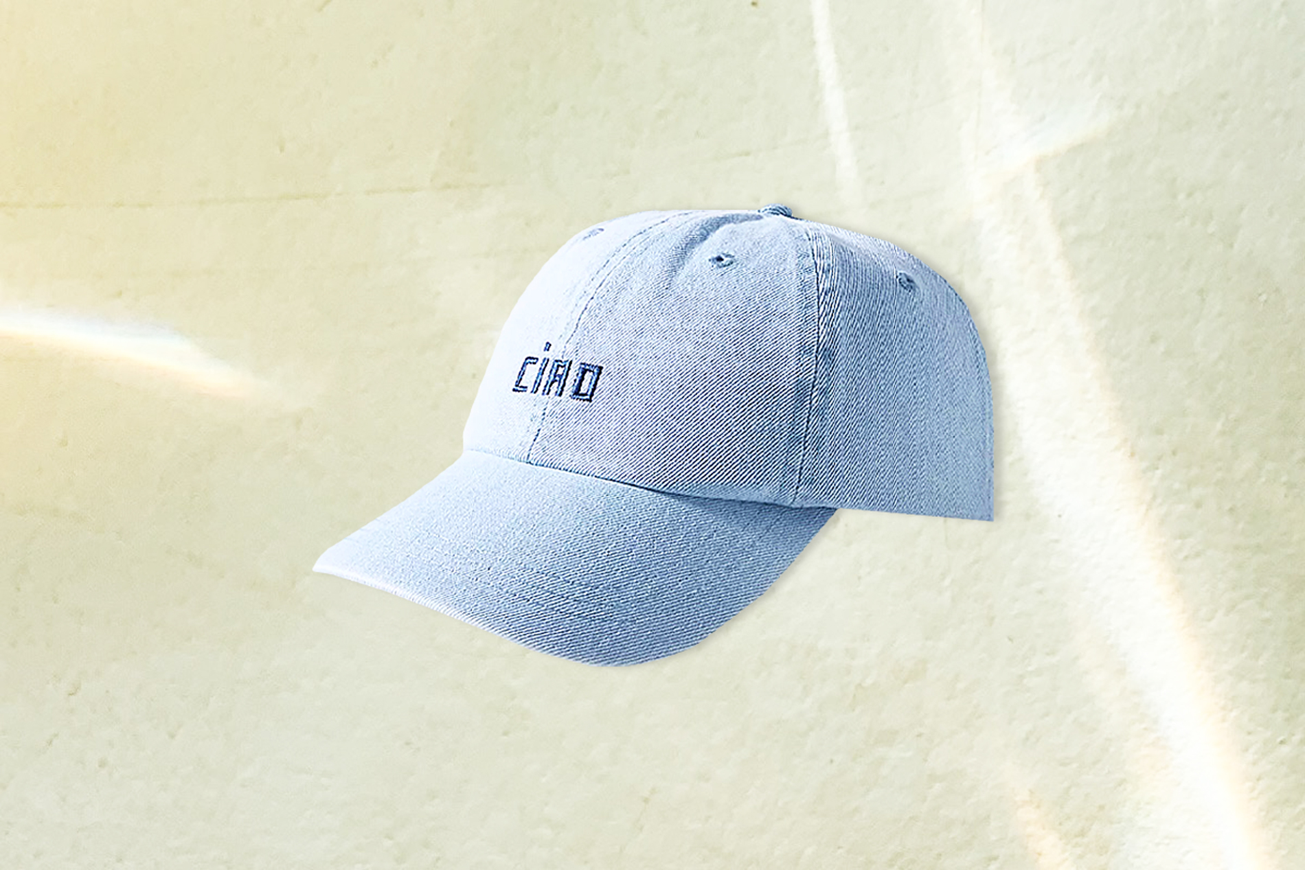 Clare V. Ciao Denim Baseball Cap