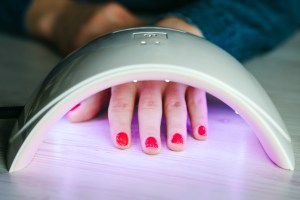 UV light gel manicure