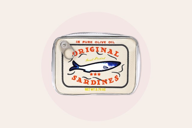 Sardines inspired make up bag