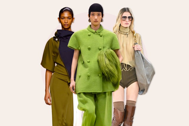 Bold green fashion trend clothes