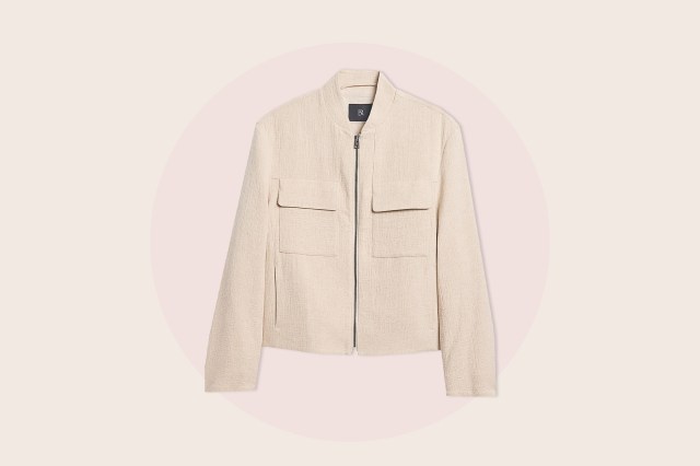 Banana Republic Bella Cotton-Linen Bomber Jacket