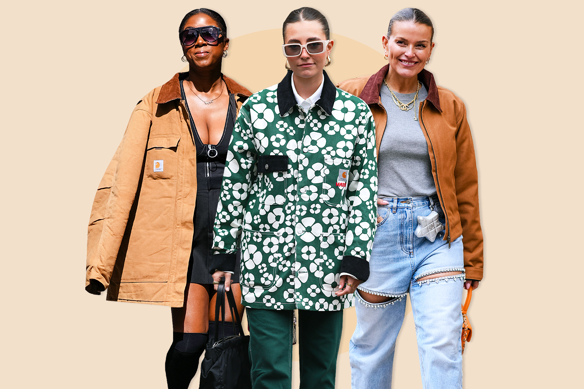 3 women wearing barn jackets