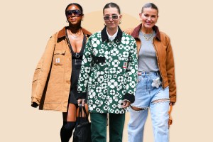 street style stars wearing barn jackets