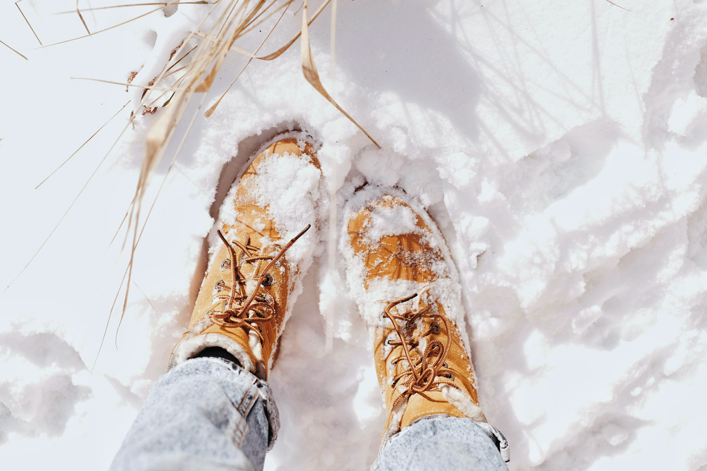 boots in snow